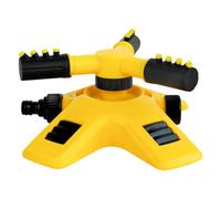 Diffuseur d'eau pour pelouse - Épandeur longue portée à 3 bras, épandeur rotatif à 360° résistant aux intempéries pour jardin herbe piscine arrière patio serre