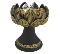 Diffuseur d'encens pour la maison, en céramique avec fleurs, ornement d'aromathérapie, porte-encens au design réaliste pour une meilleure ambiance de vie