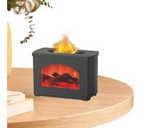 Diffuseur d'huile de cheminée - Humidificateur de flamme - 270 ml - USB - Diffuseur d'huile de flamme à ultrasons pour chambre à coucher, maison, chambre, lieu de travail, salle de sport