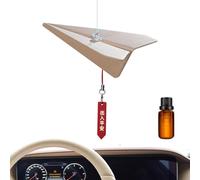 Diffuseur d'huile de voiture, pendentif en forme d'avion en papier - Décoration de parfum automobile, accessoires d'intérieur pour rétroviseur