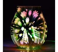 Diffuseur D'huile Électrique Pour La Pratique, Bougie Électrique, Chauffe-Cire De Verre, Effet Feu D'artifice 3d, Veilleuse, Brûleur De Tarte, Décor Aromatique