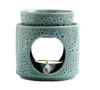 Diffuseur d'huile en céramique - Fondu, brûleur à huile | Support de bougie réutilisable | Brûleur pour bougies | Support en céramique | Décoration de maison