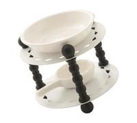 Diffuseur D'huile Essentielle Céramique Bol Fondre Brûleurs Plus Chaud avec Bougie Chauffe-Plat Cuillère pour Salon Chambre Décors Brûleurs Essentiels