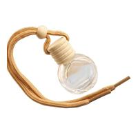 Diffuseur d'huile essentielle de voiture rechargeable - mini bouteille de parfum suspendu pour l'utilisation du véhicule | Pendentif en verre transparent pour l'aromathérapie, support de parfum de
