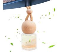 Diffuseur d'huile essentielle pour voiture - Bouteille en verre vide de 8 ml - Accessoire de parfum rechargeable - Décoration d'intérieur - Pendentif pour camion, femme et