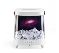 Diffuseur d'huile et humidificateur 2 en 1 - 200 ml, effets d'éclairage Aurora, télécommande, aromathérapie portable pour la maison et le bureau #B