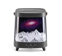 Diffuseur d'huile et humidificateur 2 en 1 - 200 ml, effets d'éclairage Aurora, télécommande, aromathérapie portable pour la maison et le bureau #A