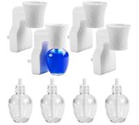 Diffuseur D'huile Parfumée À Prise Murale, Lot De 4, Avec 4 Flacons Vides, Pour Maison Et Bureau