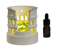 Diffuseur d'Huile Veilleuse - Diffuseur de Chambre Veilleuse - Ambiance Artistique Décorative Bougies électriques parfumées, Diffuseur de lampe d'aromathérapie Romaine antique pour lieu de trav