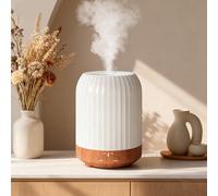 Diffuseur d'Huiles Essentielle, Brumisateur Huiles Essentielles avec des Lumières à Sept Couleurs, Diffuseur de Parfum Electrique avec Fonction de Protection Contre Les Coupures de Courant(250ml)