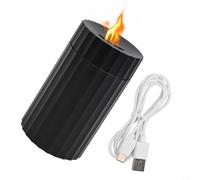 Diffuseur d'huiles essentielles 100 ml USB humidificateur de voiture | Design cylindrique, taille 13,79 x 7,59 cm, portable, facile à transporter, ajoute du parfum à l'air (noir)