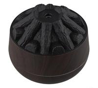 Diffuseur d'huiles essentielles 300 ml avec humidificateur effet flamme pour aromathérapie à la maison, au bureau, au spa (foncé)