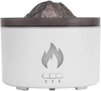 Diffuseur d'huiles essentielles 700ML Lampe à sel Diffuseur d'arômes Humidificateur à vapeur froide avec minuterie 2H 8H Arrêt automatique pour la maison et le bureau 100?240V Blanc Prise UE