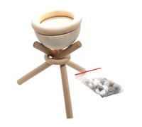 Diffuseur D'huiles Essentielles Au Design Rustique, Diffuseur D'huiles Essentielles En Bois, Diffuseur D'arômes Avec Pierre Extensible, Diffuseur D'aromathérapie Sans Feu Pour Espace De Travail, Salle