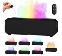 Diffuseur d'huiles essentielles avec télécommande, 250 ml, humidificateur d'air, 7 types de couleurs de lumière LED avec minuterie, diffuseur de parfum d'ambiance pour la maison, le bureau