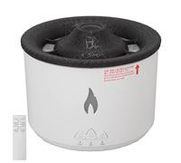 Diffuseur D'Huiles Essentielles D'aromathérapie à Flamme Volcanique 360 ml, Deux Modes de Brume, Humidificateur D'air avec Veilleuse, Bureau, Chambre à Coucher, Télécommande