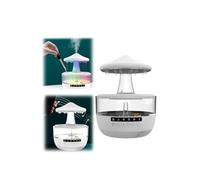 Diffuseur d'huiles essentielles d'aromathérapie avec humidificateur de pluie de nuage de champignon avec lumière LED et haut-parleur Bluetooth, hydratant d'air silencieux for dormir et se détendre