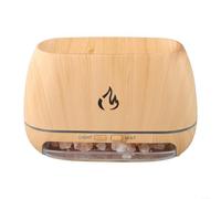 Diffuseur d'huiles essentielles de 200 ml avec sept modes de changement de couleur pour une atmosphère relaxante (grain de bois clair)