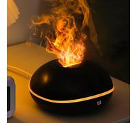 Diffuseur d'huiles essentielles de flamme, diffuseurs d'aromathérapie de 200 ml pour la maison, 7 couleurs, diffuseur d'arômes, humidificateur d'air ultrasonique sans eau pour la maison, la chambre,