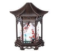 Diffuseur d'huiles essentielles - Diffuseur d'arômes et veilleuse chinoise, 160 ml avec deux modes de brume, double température de couleur, grain bois peu profond pour chambre à coucher, bureau, m