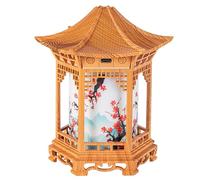Diffuseur d'huiles essentielles - Diffuseur d'arômes et veilleuse chinoise, 160 ml avec deux modes de brume, double température de couleur, grain bois peu profond pour chambre à coucher, bureau, k