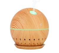 Diffuseur D'huiles Essentielles, Diffuseurs D'aromathérapie Multifonctions USB Humidificateur Creux Diffuseur D'huile Purificateur D'air Atomiseur D'aromathérapie avec Lumière LED pour Bureau à Domici