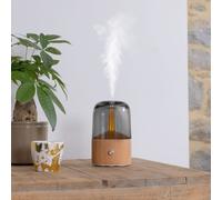 Lanaform Diffuseur d'huiles essentielles Davy Mist – Lampe d'ambiance LED Bois