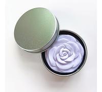 Diffuseur d'huiles essentielles en forme de fleur en forme de pierre d'aromathérapie - Choix de couleurs dans une boîte de voyage pour une utilisation avec toutes les huiles essentielles (violet)