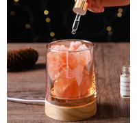 Diffuseur d'huiles essentielles en Pierre de sel de l'Himalaya | Lampe de sel de l'Himalaya | Coffret Cadeau d'huiles essentielles | Diffuseurs passifs pour huiles essentielles | Cadeaux pour