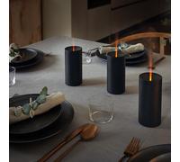 Stadler Form L-038 Lucy émet des huiles essentielles à effet de flamme pendant 7 heures sur batterie, pour une aromathérapie relaxante et apaisante, diffuseur d'arômes noir, ABS, taille unique