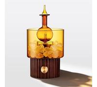 Diffuseur d'huiles essentielles, nébuliseur d'aromathérapie en verre avec 3 modes d'éclairage, sans eau, sans plastique, pas de chaleur pour la maison, le bureau, la chambre, les hôtels