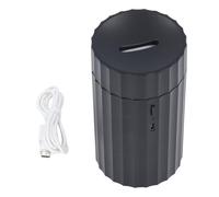 Diffuseur d'huiles essentielles Respicefinem Flame 3 en 1 avec veilleuse LED 7 couleurs, arrêt automatique, alimentation USB, 100 ml, blanc. Idéal pour la maison, la chambre, le (Noire)