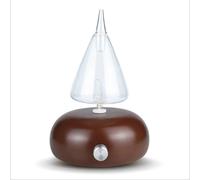 Diffuseur D'huiles Essentielles Sans Eau,Bois,Verre,Aromathérapie,Parfum D'air,Diffuseur De Parfum Électrique,Nébuliseur Pour La Maison - Type Dark Wood Grain-Eu #C