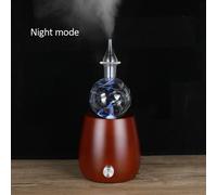 Diffuseur D'huiles Essentielles Sans Eau,Bois,Verre,Aromathérapie,Parfum D'air,Diffuseur De Parfum Électrique,Nébuliseur Pour La Maison - Type Dark Wood Grain-Eu #D