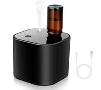 Diffuseur d'huiles essentielles sans fil - Diffuseur d'aromathérapie avec 10 ml d'huile de thé blanc et 3 modes de pulvérisation, air froid ultrasonique silencieux, batterie 2000 mAh et USB-C pour la