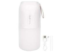 Diffuseur d'humidificateur à double pulvérisation de 300 ml, humidificateur d'air portable avec chargement USB, nano-atomisation pour les voyages à domicile, au bureau, 2 modes de (Blanche)