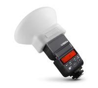 Diffuseur dôme de diffusion en gel de silice pour flash Godox TT350 V350 | Boîte à lumière en silicone souple avec tête rectangulaire rigide, adoucit la lumière dure du flash pour de beaux portraits
