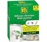KB HOME DEFENSE, diffuseur électrique Anti-moustiques pral+, 45 Nuits d'éfficacité (l'emballage Peut Varier)