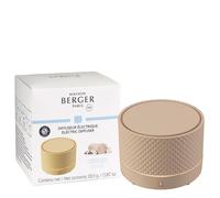 Maison Berger Diffuseur de Parfum Électrique Nomade sans Fil avec Recharge, Diffusion Céramique 6 à 8 Semaines - 2 Modes de Diffusion (Sable)