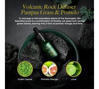 Diffuseur En Pierre De Lave - Diffuseur D'huiles Essentielles De Roches Volcaniques - Parfum D'intérieur - Pierres Aromatiques Biologiques Longue Durée Par (Pampas Grass & Pomelo)