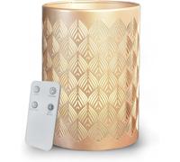 Diffuseur Huile Essentielle Vienne ¿ Diffuseur Ultrasonique Multifonction Aromathérapie À Froid ¿ Diffuseur Électrique Parfum Maison - Télécommande Et Éclairage Led Coloré ¿ Métal Et Verre