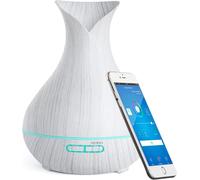 Diffuseur Huiles Essentielles Alexa Wifi, 400ml Humidificateur Diffuseur De Parfum Electrique, Prise En Charge De App Et Alexa Contrôle Vocal, 7 Couleurs Changeants, Créer Des Horaires, Sans Bpa