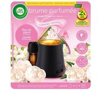 Airwick Diffuseur huiles essentielles Brume parfumée Fleur de Jasmin et Pivoine + 1 recharge