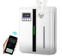 Diffuseur Huiles Essentielles, Diffuseur Arômes Humidificateurs Diffuseur, Ultrasonique Diffuseur Huiles Essentielles Electrique avec chronométrage Automatique, Réservoir 160ml (Blanc)