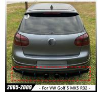 Diffuseur inférieur de pare-chocs arrière de voiture, séparateur de becquet latéral arrière, protecteur de lèvre ABS pour VW Volkswagen Golf 5 MK5 R32 2005 - 2009 Gloss Black