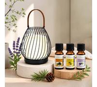 Diffuseur lanterne nomade sans fil milano + 3 he 100% naturelles
