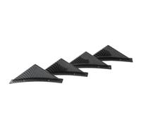 Diffuseur Lèvre Arrière Lot De 4 Diffuseurs Universels Pare-Chocs Arrière Voiture, Ailerons Requin, Séparateurs Becquet, ABS, Accessoires Anti-Collision(Carbon Curved)