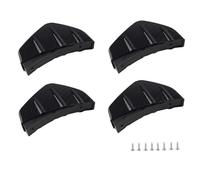 Diffuseur Lèvre Pare-Choc Arrière Universel Modifié Protection Contre Les Rayures Châssis D'aile Ailerons Requin Garniture Moulage 4 Pièces/Ensemble Spoiler Arrière Voiture(4pcs-Carbon)