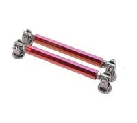 Diffuseur Lèvre Pare-Chocs Kit De Barre Support Lèvre Pare-chocs Avant Et Arrière Voiture Becquet Séparateur Tige Décorative Universelle(20cm Red)