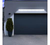 Diffuseur Luminaire Plafonnier Lampe de Plafond Hangars Blanc IP65 Oblong 2x LED